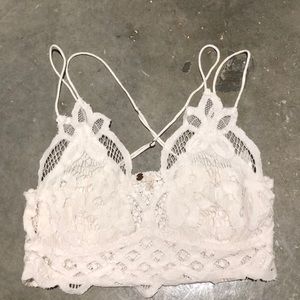 free people white adella bralette